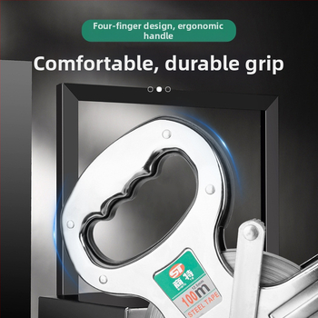 Nerūdijančio plieno rėminė matavimo juosta statybvietei su laikikliu