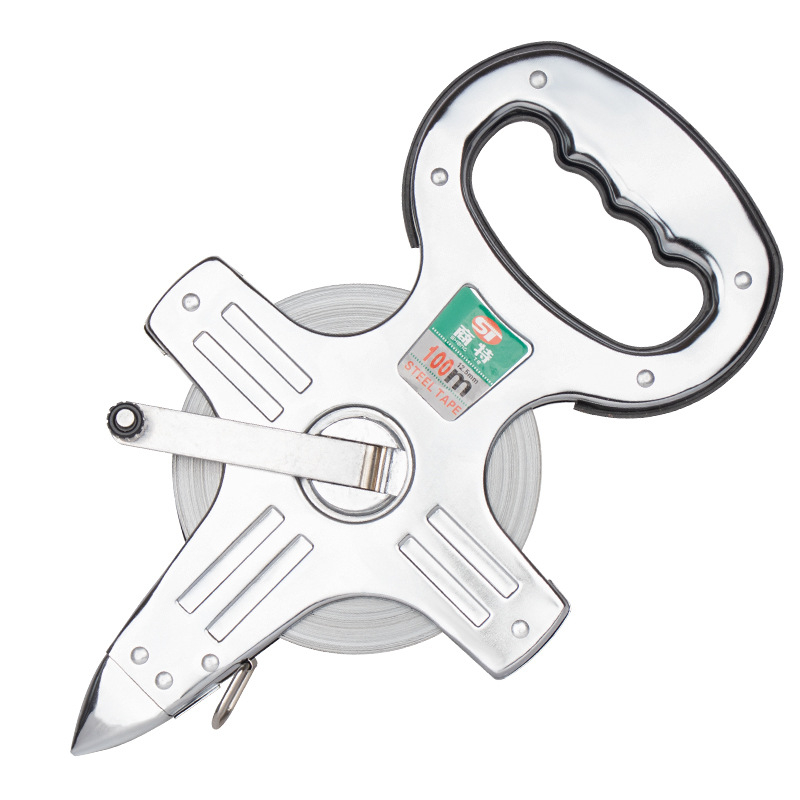 Nerūdijančio plieno rėminė matavimo juosta statybvietei su laikikliu