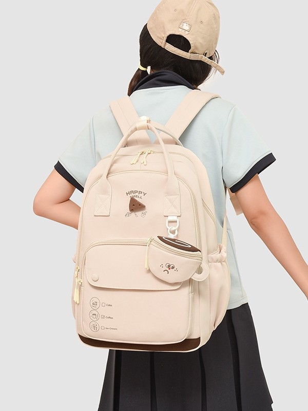 Japonský štýl uni sex batoh na cestovanie s veľkou kapacitou (plátno; vnútorné nylonové podšívka; zapínanie na zips; vnútorná kapsa na telefón; vnútorná kapsa s patchom)