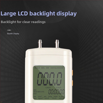 Xinsite HT-1890 Diferencialinis slėgio matuoklis, Skaitmeninis mikrodiferencinis matuoklis, Automobilių remontui, Vakuuminis matuoklis