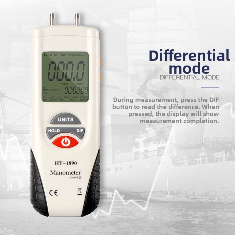 Xinsite HT-1890 диференциален манометър, цифров микродиференциален измервател, авто ремонт, вакуумен манометър, висока прецизност