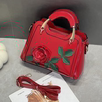 Ženska crossbody torbica za rame — Street fashion PU, horizontalni kvadratni oblik, zatvaranje zipom, laminirano unutarnje kućište