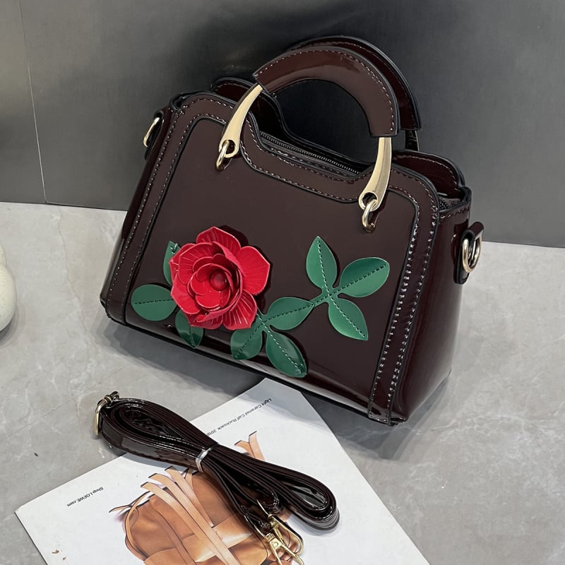 Ženska crossbody torbica za rame — Street fashion PU, horizontalni kvadratni oblik, zatvaranje zipom, laminirano unutarnje kućište