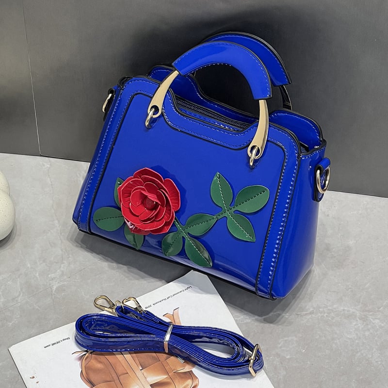 Ženska crossbody torbica za rame — Street fashion PU, horizontalni kvadratni oblik, zatvaranje zipom, laminirano unutarnje kućište