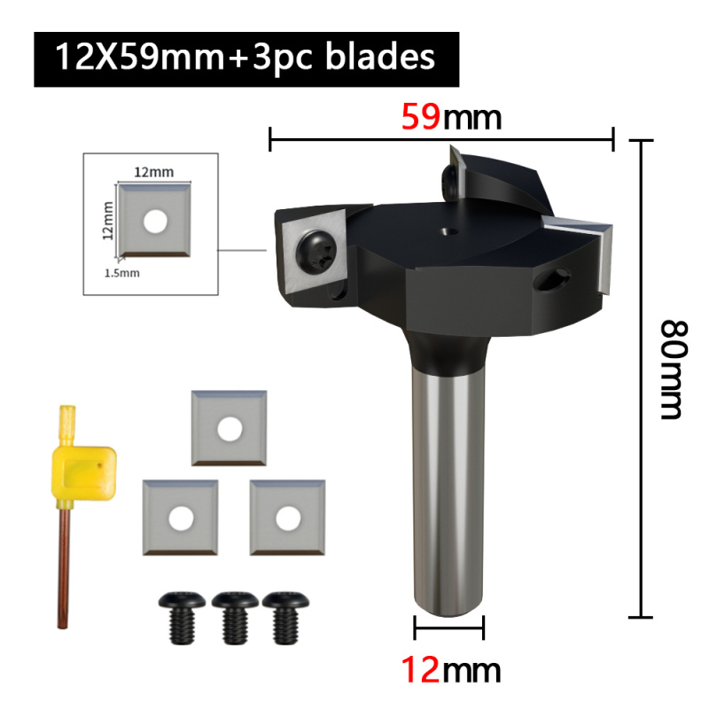 Faipari T-alakú hornyoló maró, háromélű, cementált karbidból