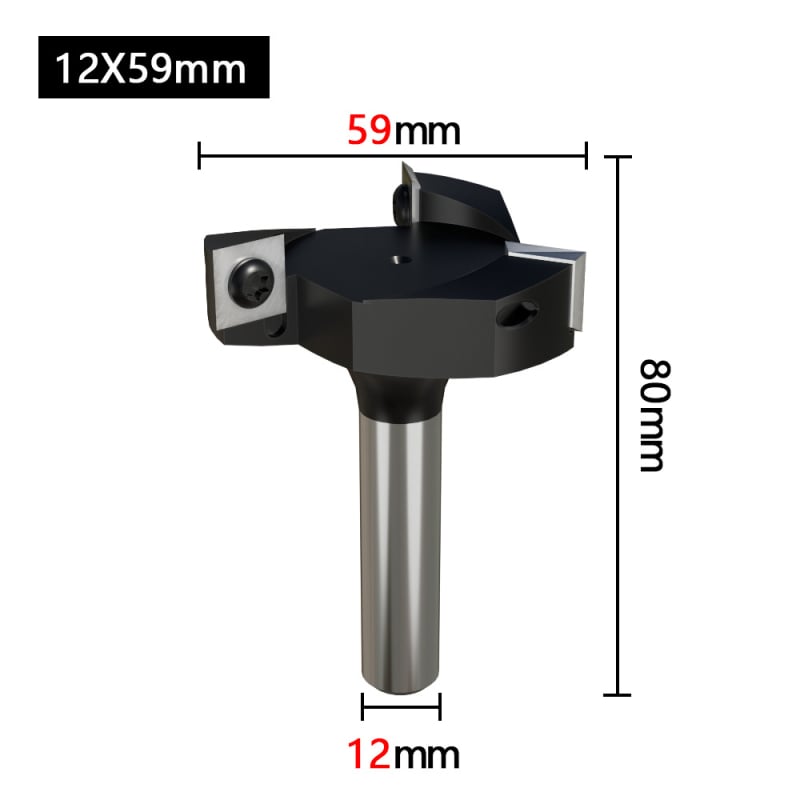 Faipari T-alakú hornyoló maró, háromélű, cementált karbidból