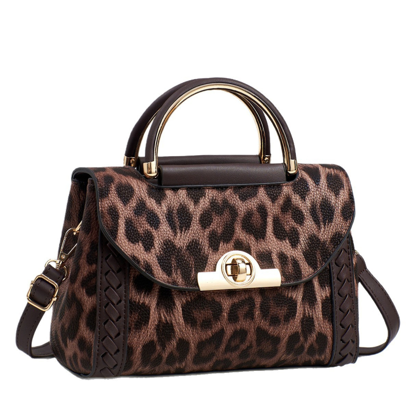 PU кожа чанта през рамо в стил улична мода, хоризонтална квадратна форма, цип за отваряне, вътрешен джоб с цип, с една презрамка