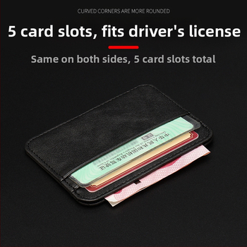 Mini kortelių laikiklis su keliomis skyrimis – PU oda, unisex, prekės ženklas Zongshu/Brown Mouse, 2024 m. pavasaris