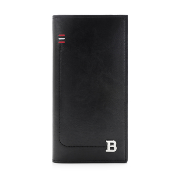 Мъжки портфейл - подаръчен комплект, многофункционален, с персонализирано лого, PVC, градски минималистичен стил, модел с букви, подплата от полиестер