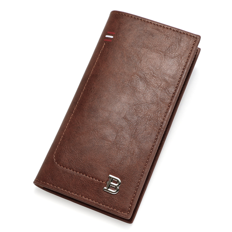 Мъжки портфейл - подаръчен комплект, многофункционален, с персонализирано лого, PVC, градски минималистичен стил, модел с букви, подплата от полиестер