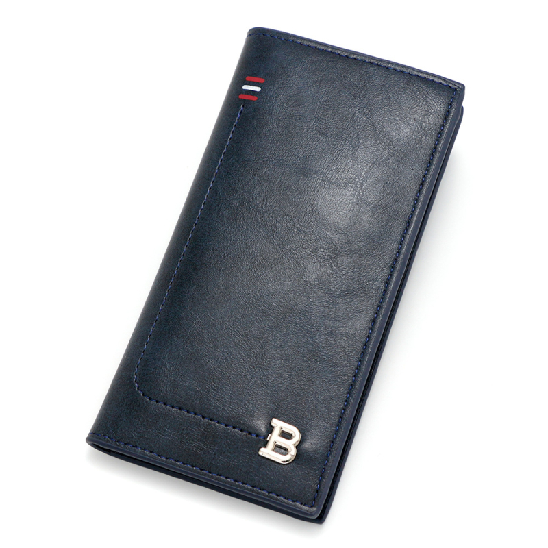 Мъжки портфейл - подаръчен комплект, многофункционален, с персонализирано лого, PVC, градски минималистичен стил, модел с букви, подплата от полиестер