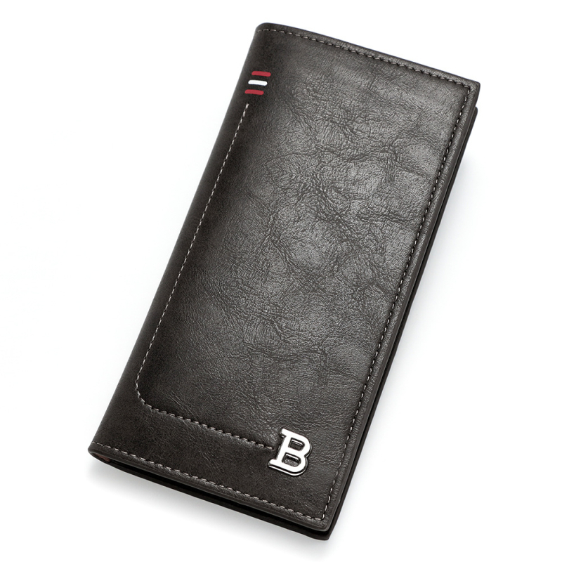 Мъжки портфейл - подаръчен комплект, многофункционален, с персонализирано лого, PVC, градски минималистичен стил, модел с букви, подплата от полиестер