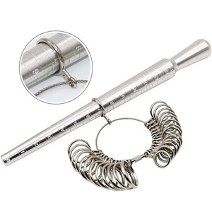 US комплект за измерване на пръстени с измервателни пръчки CNSTZBC, модел HXF3300014, тегло 410 g