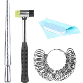 US комплект за измерване на пръстени с измервателни пръчки CNSTZBC, модел HXF3300014, тегло 410 g