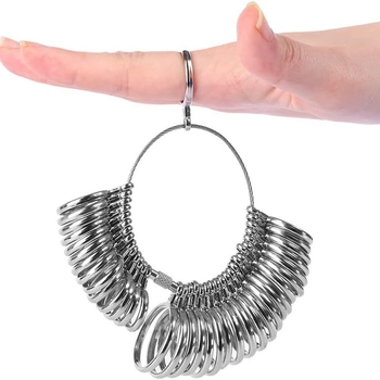 US комплект за измерване на пръстени с измервателни пръчки CNSTZBC, модел HXF3300014, тегло 410 g