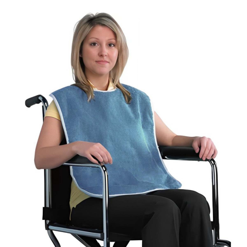 Детски лигавник за хранене, унисекс, антизамърсяващ, регулируем, полиестерен плат, едноцветен