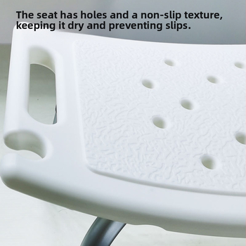 Senjorų vonios kėdė, pasukama, neslidžia, iš aliuminio lydinio, dušo kėdė, ne sulankstoma