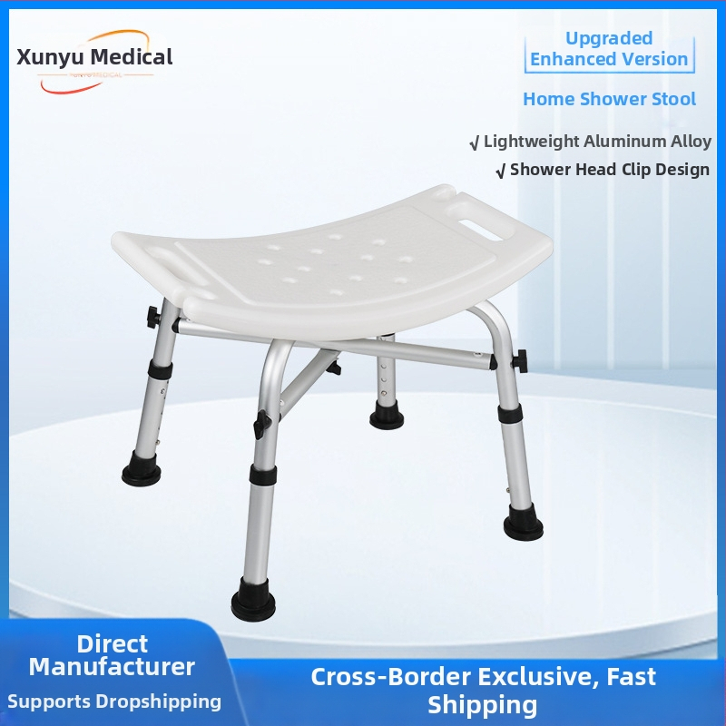 Senjorų vonios kėdė, pasukama, neslidžia, iš aliuminio lydinio, dušo kėdė, ne sulankstoma