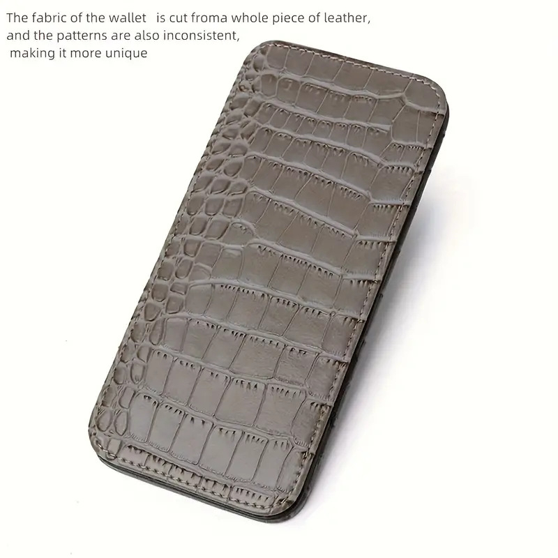 Dugački PU novčanik za kartice – karirani uzorak, poslovni stil, ultra lagan