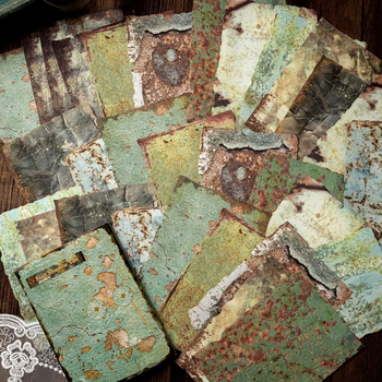 Materijal za kolage za dnevnik, retro stil, Drehop/Mengxi, 30 listova (6 uzoraka), 40 g, izdanje 2025-03-17