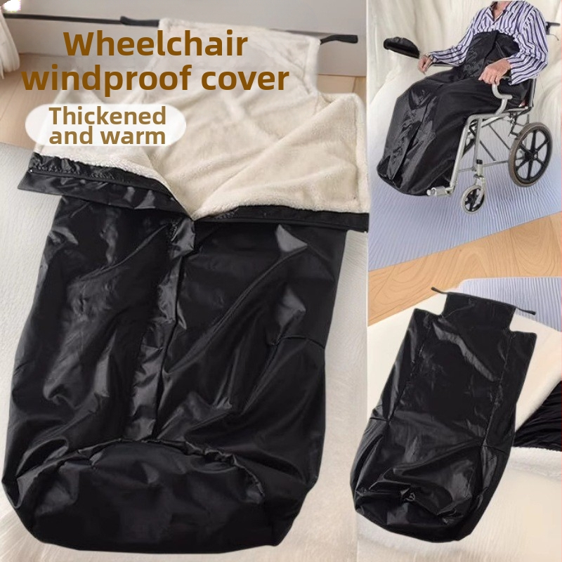 Полупокрив термо одеяло за инвалидна количка, коприна-памук и кадифе; основна тъкан: beddy velvet; съдържание на основния компонент: 91–100%; подпомагаща материя: Oxford cloth + bedi velvet; машинно пране.