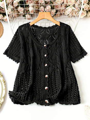 Γυναικείος πλεκτός καρντάγκαν Mulberry Silk, γραμμής Α, μικρή γιακά τύπου turtleneck, βραχίονες πριγκίπισσας, Mercerized φινίρισμα