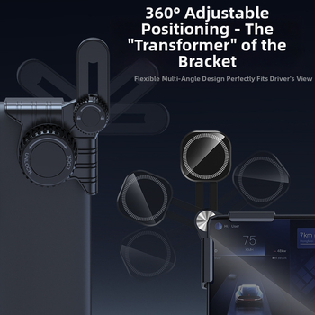 Držiak do auta MagSafe s magnetickým priťahovaním pre displej palubnej dosky a navigáciu – prispôsobiteľný držiak panelu (UTAKE/TOWER)