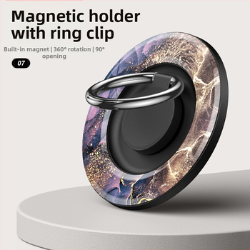 MagSafe съвместим магнитен пръстен за телефон с въртяща се настолна стойка, метално-пластмасова конструкция, възможност за персонализация