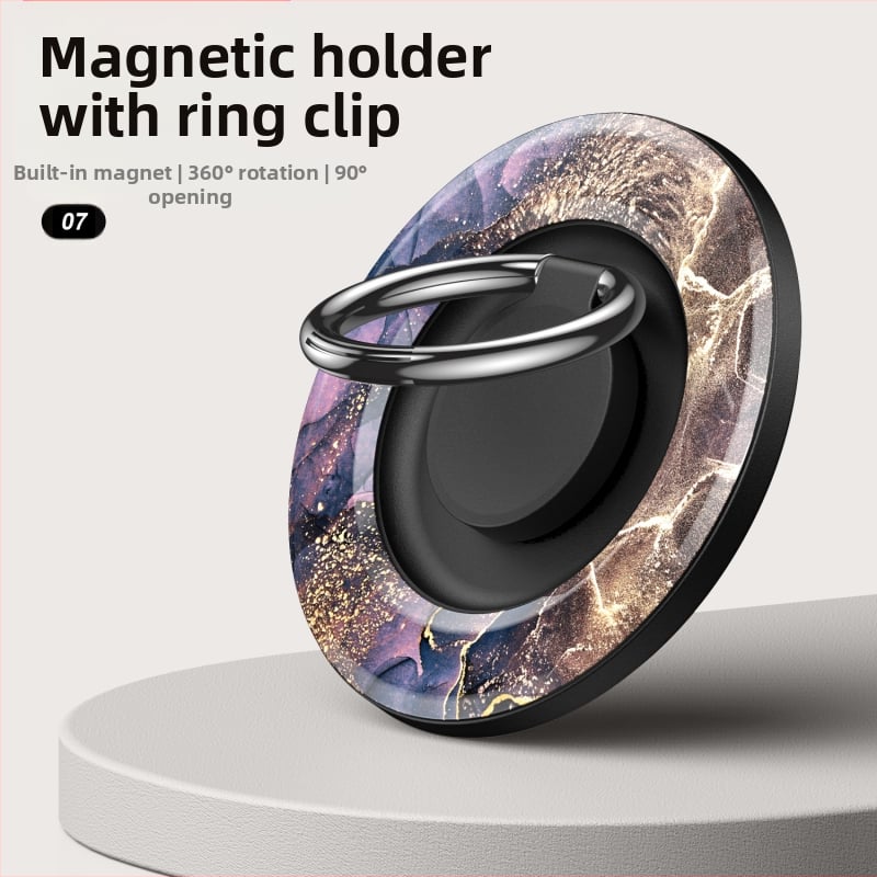 MagSafe-συμβατό μαγνητικό δαχτυλίδι για κινητό με περιστρεφόμενη βάση γραφείου, κατασκευή από μέταλλο και πλαστικό, δυνατότητα παραμετροποίησης