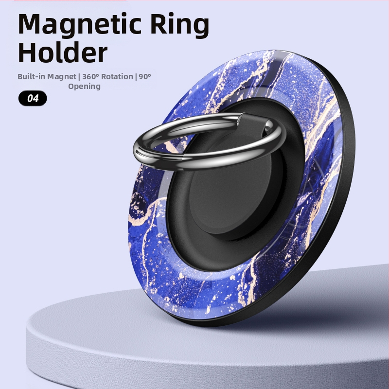 MagSafe съвместим магнитен пръстен за телефон с въртяща се настолна стойка, метално-пластмасова конструкция, възможност за персонализация
