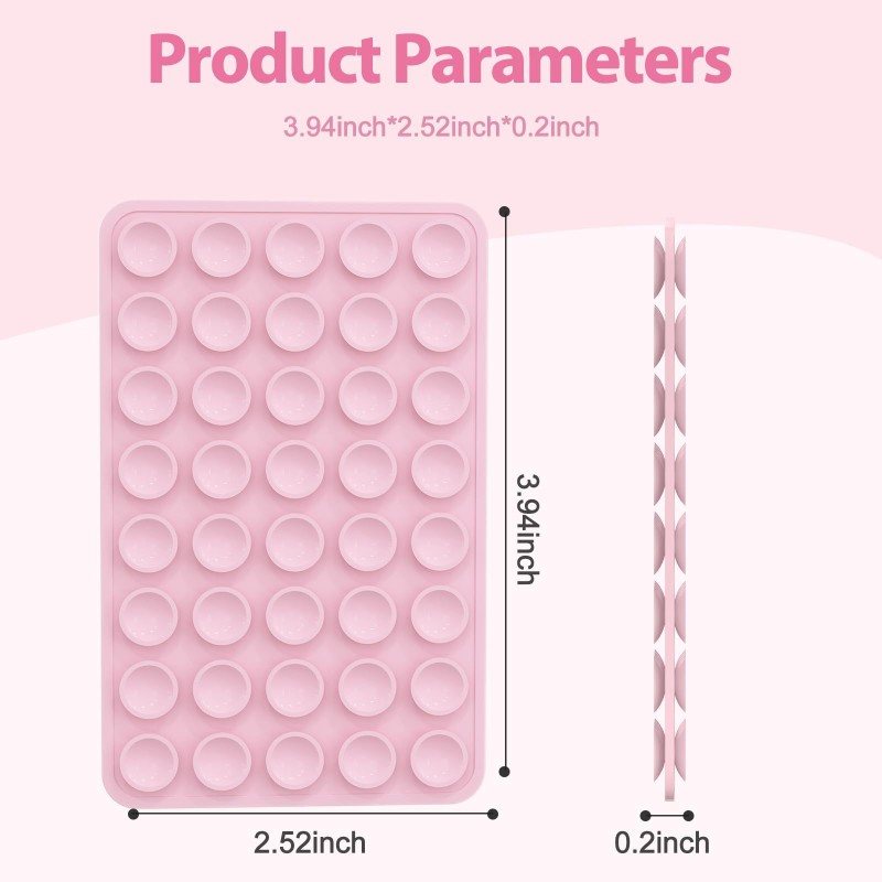 Силиконов подвижен държач за телефон с двустранна вакуумна чашка, комплект 40 броя