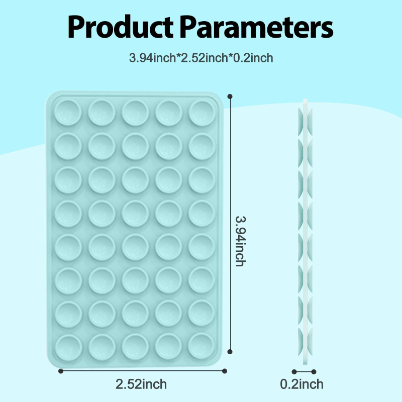 Силиконов подвижен държач за телефон с двустранна вакуумна чашка, комплект 40 броя