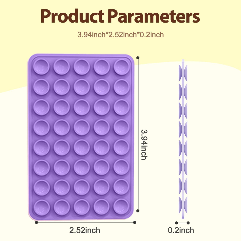 Силиконов подвижен държач за телефон с двустранна вакуумна чашка, комплект 40 броя