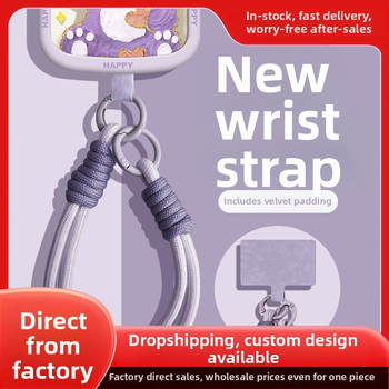 Ланярд за мобилен телефон с найлонов плетен шнур, марка Wooani, творчески стил, декоративна висулка