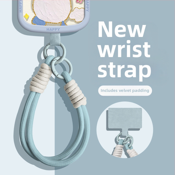 Ланярд за мобилен телефон с найлонов плетен шнур, марка Wooani, творчески стил, декоративна висулка