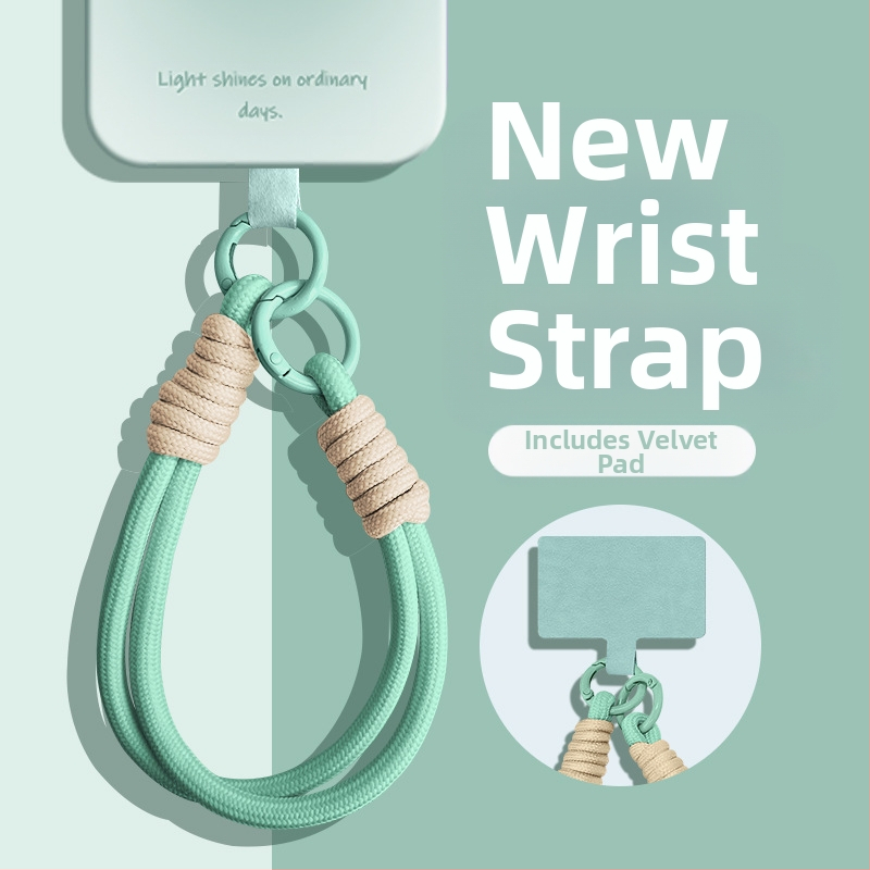 Ланярд за мобилен телефон с найлонов плетен шнур, марка Wooani, творчески стил, декоративна висулка