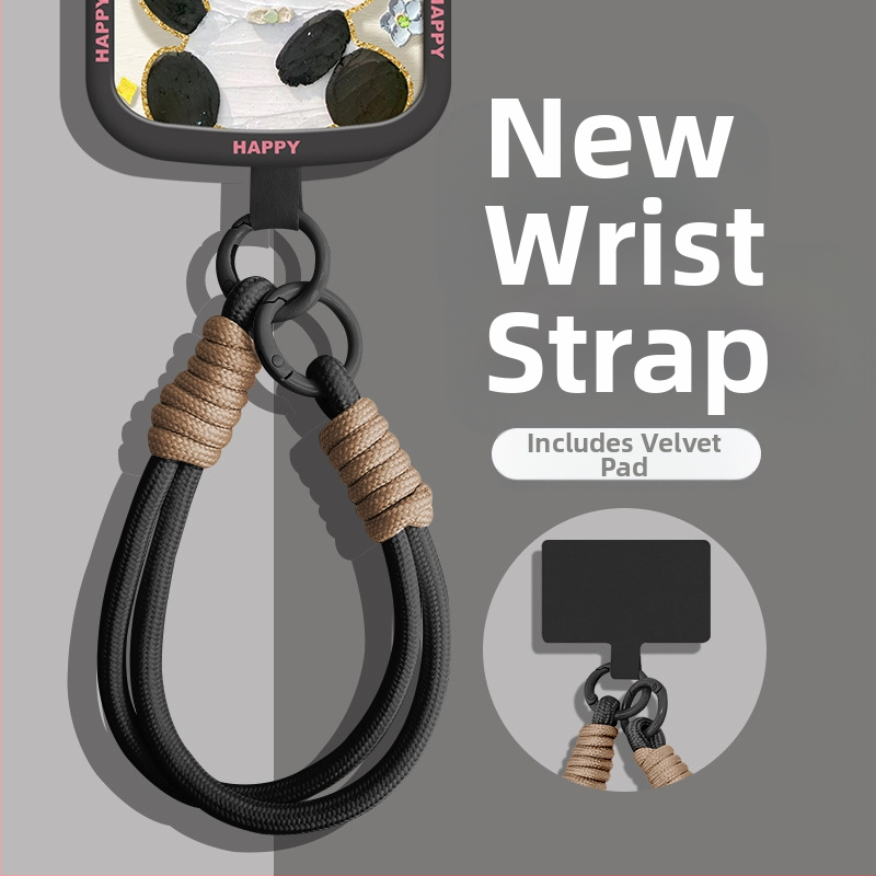 Ланярд за мобилен телефон с найлонов плетен шнур, марка Wooani, творчески стил, декоративна висулка