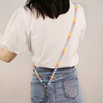 Αλυσίδα κινητού με χάντρες, χειροποίητες χάντρες, ακρυλικό υλικό, Guangman jewelry, κυκλοφορία χειμώνα 2024