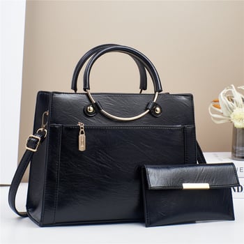 PU crossbody taška pre ženy – bucket štýl, horizontálne štvorcový tvar, zapínanie na zips, podšívka z polyesteru