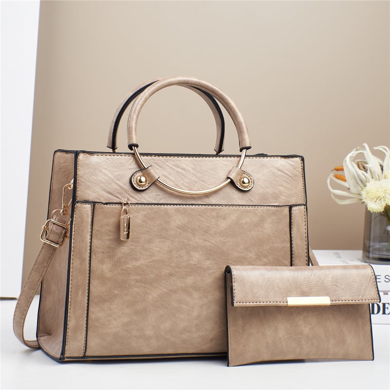PU crossbody taška pre ženy – bucket štýl, horizontálne štvorcový tvar, zapínanie na zips, podšívka z polyesteru