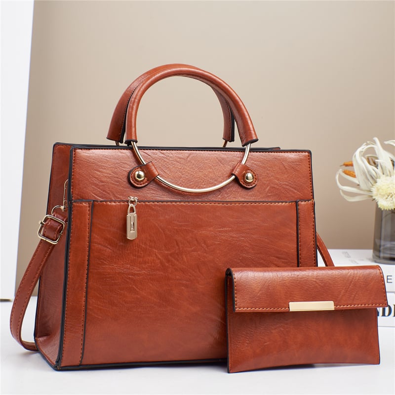 PU crossbody taška pre ženy – bucket štýl, horizontálne štvorcový tvar, zapínanie na zips, podšívka z polyesteru