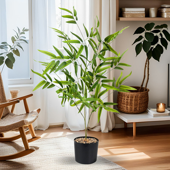 Πάνελ τεχνητών φύλλων μπαμπού για διαχωριστικά και κήπο – πλαστικό, μαλακό PVC; μεταξοτυπία