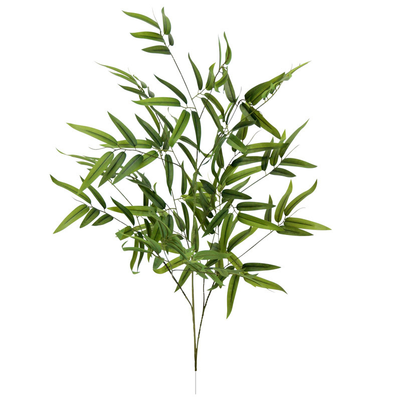 Изкуствен панел с бамбукови листа за прегради и градински декор – пластмасов, мек PVC; ситопечат; листа от бамбук