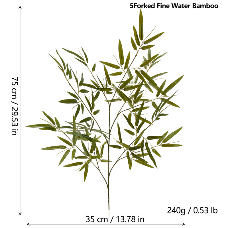 Изкуствен панел с бамбукови листа за прегради и градински декор – пластмасов, мек PVC; ситопечат; листа от бамбук
