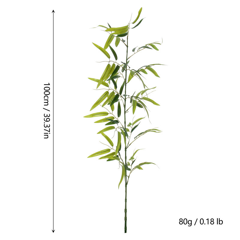 Изкуствен панел с бамбукови листа за прегради и градински декор – пластмасов, мек PVC; ситопечат; листа от бамбук
