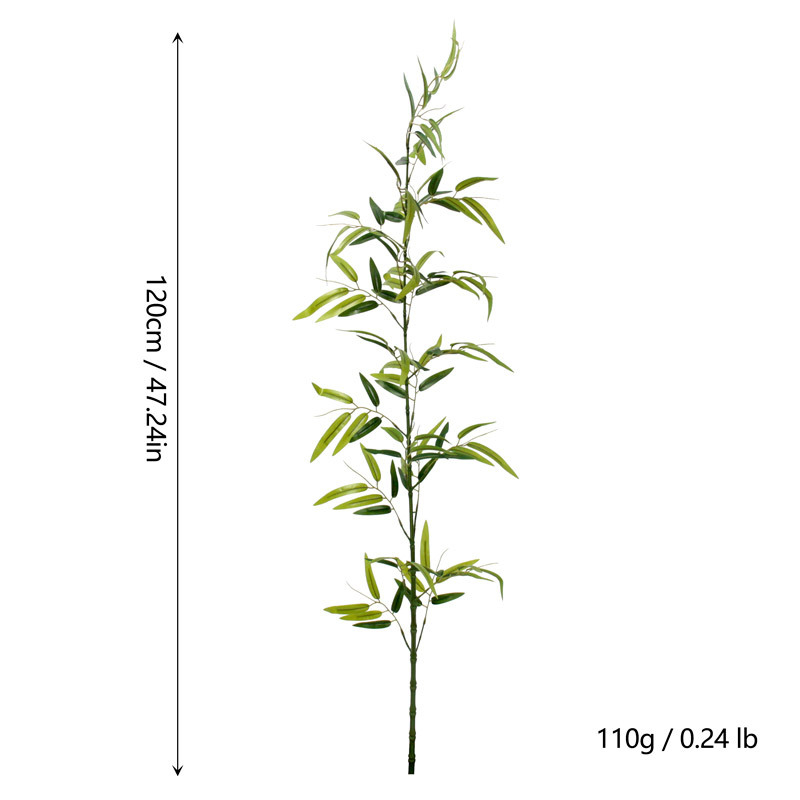 Изкуствен панел с бамбукови листа за прегради и градински декор – пластмасов, мек PVC; ситопечат; листа от бамбук