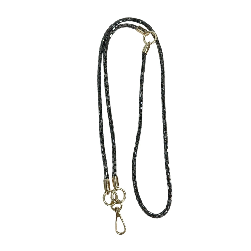 Kristalni dugi lanac za telefon — 3-u-1 crossbody, ručno izrađeno, s čeličnom žicom i metalnom kopčom