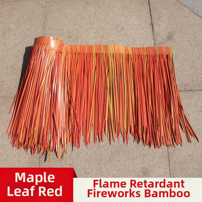 Minkštos PVC šiaudų stogo plokštė lauko Havaju vakarėlių dekoracijai, pritaikoma, karštu liejimu vienoje dalyje formuojama, pakuojama į skaidrią PP pakuotę