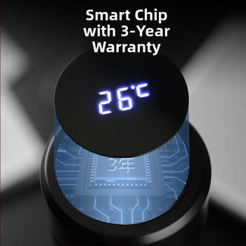 Θερμός με έξυπνο μέτρημα θερμοκρασίας, εσωτερικό από ανοξείδωτο 304, εξωτερικό από ανοξείδωτο 201, μόνωση 6–12 ωρών, προσαρμογή λογοτύπου