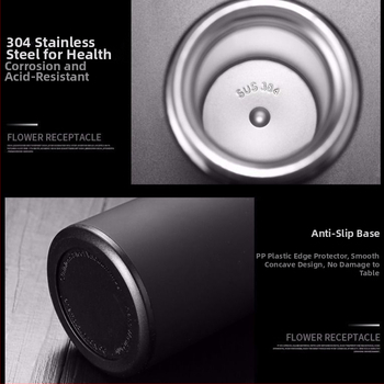 Θερμός με έξυπνο μέτρημα θερμοκρασίας, εσωτερικό από ανοξείδωτο 304, εξωτερικό από ανοξείδωτο 201, μόνωση 6–12 ωρών, προσαρμογή λογοτύπου